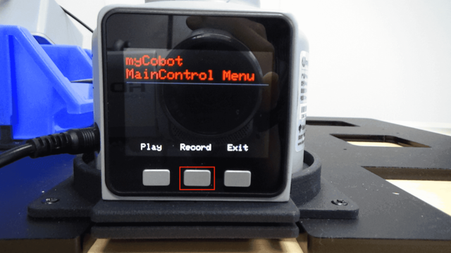 myCobot - teaching demo: select record mode